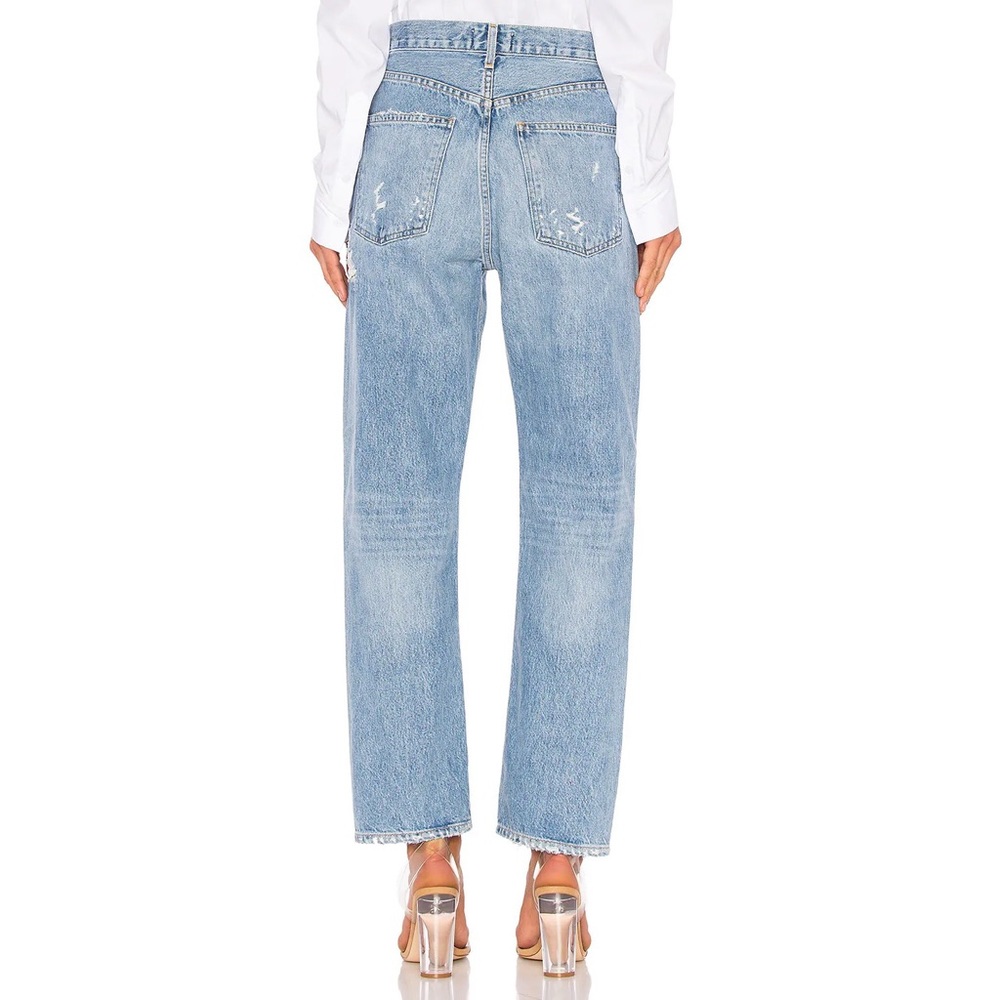 Agolde Light Blue Distressed Jeans - Picture 4 of 13